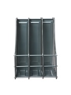 Лоток для бумаг вертикальный, металлическая сетка, 3 отделения, серый 548726 - фото 7479101