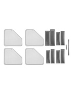 Лоток для бумаг вертикальный, металлическая сетка, 3 отделения, серый 548726 - фото 7479102