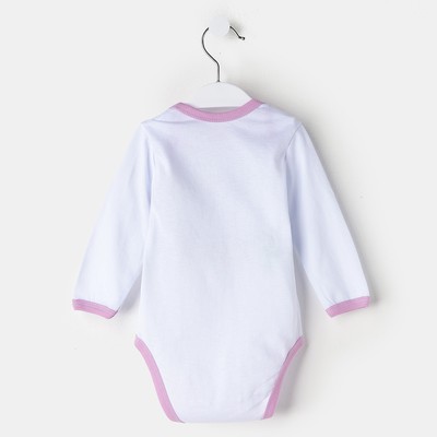 Боди для девочки, цвет белый, рост 68 см, (44)