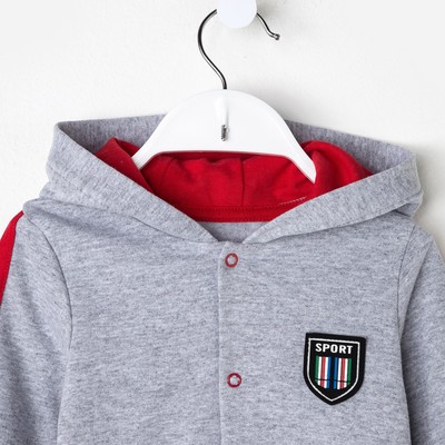 Комплект для мальчика, цвет серый, рост 92 см, (56)