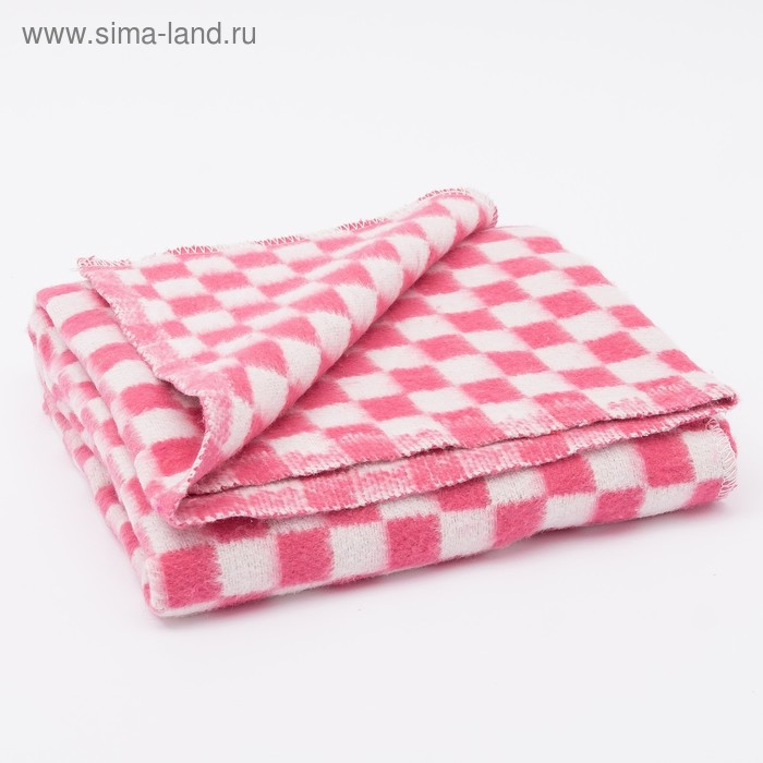 Одеяло байковое размер 90х140 см, МИКС для дев., хл80%, полиэфир 20%, 420гр/м - Фото 1