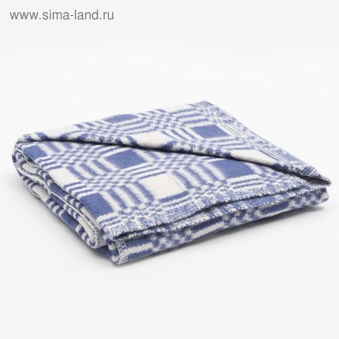 Одеяло байковое размер 90х140 см, цвет микс для мал., хл80%, полиэфир 20%, 420гр/м - Фото 1