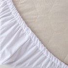Наматрасник влагонепроницаемый 120х200 см, мулетон, мембрана, 60% хл, 40% п/э - Фото 4