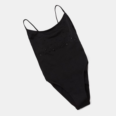 Купальник женский слитный Faba, цвет чёрный, р-р 48