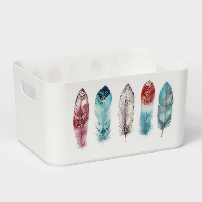 Корзина для хранения Serenity, 2.3 л, 23×15×12 см, снежно-белая