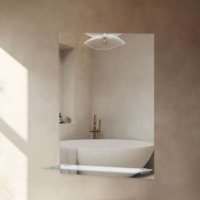 Зеркало интерьерное настенное, с полкой, 30×40 см