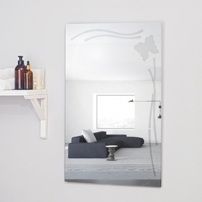 Зеркало «Бабочка», с пескоструйной графикой, настенное, 51×80 см - фото 1907004160