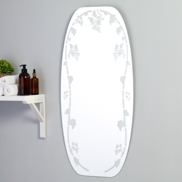 Зеркало «Волна», однослойное, настенное,  91×45 см
