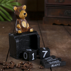 Настольный календарь "Мишка" 6,5х7х12 см - Фото 3