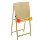 Мольберт тип «Хлопушка», 120×60×65 см, планшет 60×60 см, полка с двумя подстаканниками, неокрашенное дерево, Calligrata - Фото 2