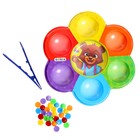Сортер «Мишкины конфетки», 6 цветов, с пинцетом, по методике Монтессори - Фото 2