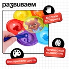 Сортер «Мишкины конфетки», 6 цветов, пинцет, по методике Монтессори, 3+ - Фото 2