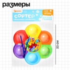 Сортер «Мишкины конфетки», 6 цветов, пинцет, по методике Монтессори, 3+ - Фото 5