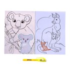 Набор для рисования в темноте «Дикие животные», с наклейками и раскраской - Фото 2