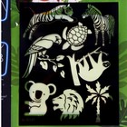 Набор для рисования в темноте «Дикие животные», с наклейками и раскраской - Фото 5