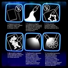 Набор для рисования светом «Тачки», с наклейками и раскраской, ручка с фонариком и невидимыми чернилами - Фото 4