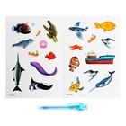 Активити-книжка с рисунками светом «Морские животные» - Фото 3