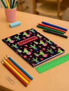 Дневник в твёрдой обложке, для 1-11 классов, глянцевая ламинация, 40 листов, Calligrata «Кактусы. Паттерн» - Фото 2