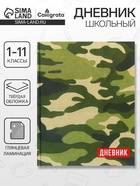 Дневник школьный для 1-11 классов, «Хаки», твёрдая обложка 7БЦ, глянцевая ламинация, 40 листов - Фото 1