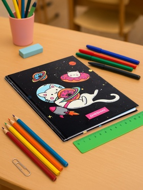 Дневник школьный для 1-11 классов, «Коты 3», твёрдая обложка 7БЦ, глянцевая ламинация, 40 листов