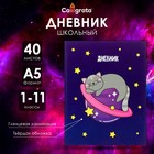 Дневник универсальный для 1-11 классов, "Кот", твердая обложка 7БЦ, глянцевая ламинация, 40 листов - фото 8820172