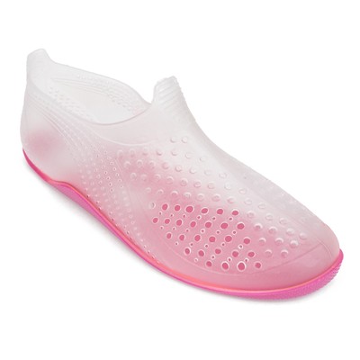 Аквашузы женские пвх арт. BQW01102-02-17, цвет прозрачный/малиновый, размер 36