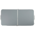 Стол складной ССТ-3П, 102×50×44.5/ 61 см, с полкой, металлик - Фото 3