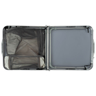 Стол складной ССТ-3П, 102×50×44.5/ 61 см, с полкой, металлик - Фото 4