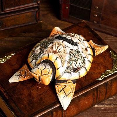 Сувенир «Пляжная черепаха», 20×14×6 см, дерево, МИКС