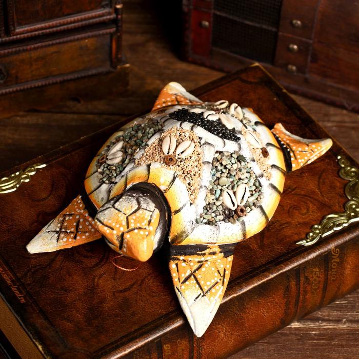 Сувенир «Пляжная черепаха», 20×14×6 см, дерево, МИКС - Фото 1