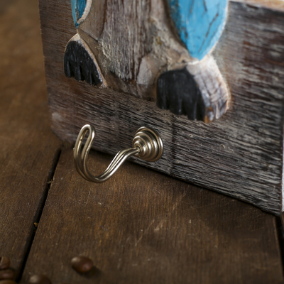 Ключница-крючок дерево "Сова" 5х10х15 см