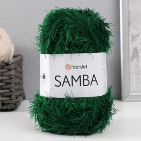 Пряжа "Samba" 100% полиэстер 150м/100гр (200 изумруд)