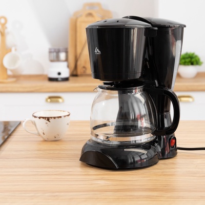 УЦЕНКА Кофеварка Luazon LKM-654, капельная, 900 Вт, 1.2 л, чёрная