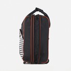 Чемодан малый 20" с сумкой, отдел на молнии, с расширением, цвет чёрный - фото 11658314