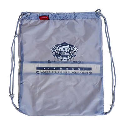 Рюкзак каркасный Across HK-01 35 х 29 х 15 см, мешок для обуви, чёрный/голубой