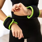 Утяжелители на запястье, 2 шт. х 200 г, цвет салатовый - Фото 3