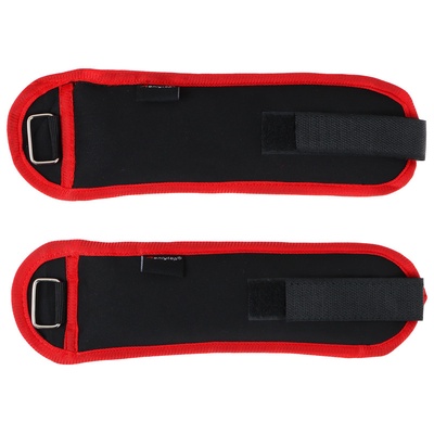 Утяжелители на запястье ONLYTOP, 2 шт. × 300 г, цвет красный