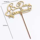 Топпер для торта деревянный «С Днём Рождения», 14.3×8.1 см - Фото 4