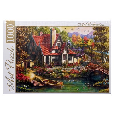 Пазл «Красивый дом у пруда», 1000 элементов
