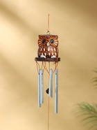 Музыка ветра «Пятнистая сова», 5×5×40 см, дерево, металл - Фото 2