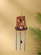 Музыка ветра «Пятнистая сова», 5×5×40 см, дерево, металл - Фото 3