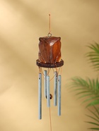Музыка ветра «Пятнистая сова», 5×5×40 см, дерево, металл 4165694