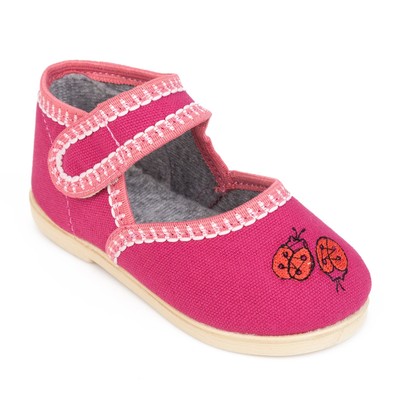 Тапочки детские, цвет розовый, размер 24