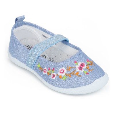 Балетки детские, цвет голубой, размер 30