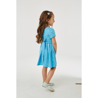 Платье, цвет голубой, рост 104 см