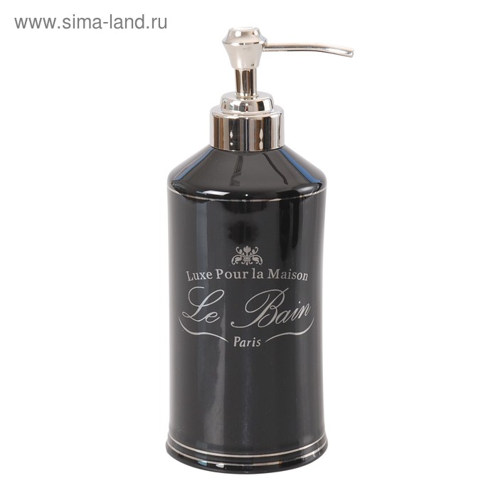 Дозатор для жидкого мыла Le Bain Black, керамика - Фото 1