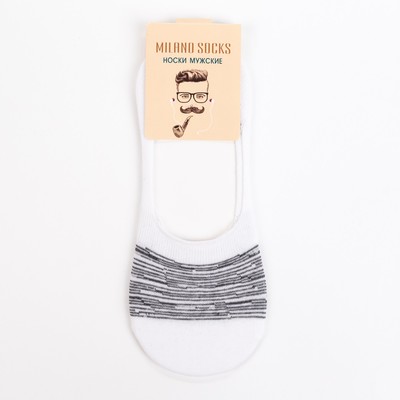 Носки-невидимки мужские, цвет белый, размер 27-29 (41-46)