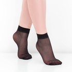 Носки женские 30 ден, цвет чёрный, размер 23-25 (размер обуви 36-40) - фото 318193470