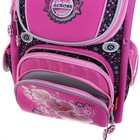 Ранец Стандарт Across 195, 35 х 28 х 15 см, для девочки, раскладной, розовый + мешок для обуви - Фото 14