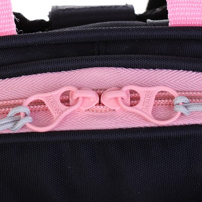 Рюкзак каркасный Across 292 37 х 26 х 13 см, мешок для обуви, чёрный/розовый